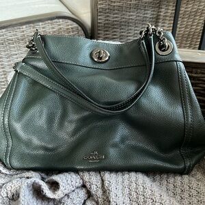 Coach Purse. Verified. Hunter green.